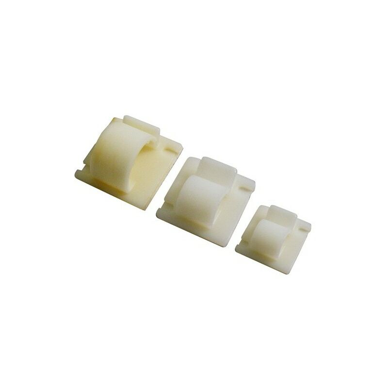 WOT-NOTS Cable Clips - Self Adhesive - Natural - 7.5mm - Pack Of 2 - PWN606