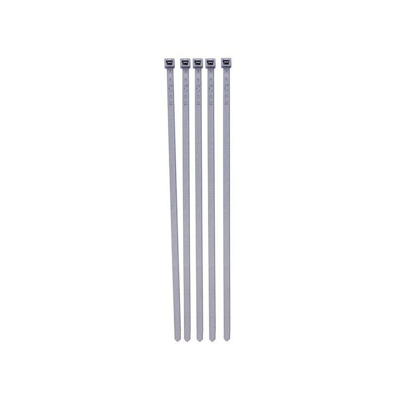 WOT-NOTS Cable Ties - Standard - Silver - 300mm - Pack Of 20 - PWN809