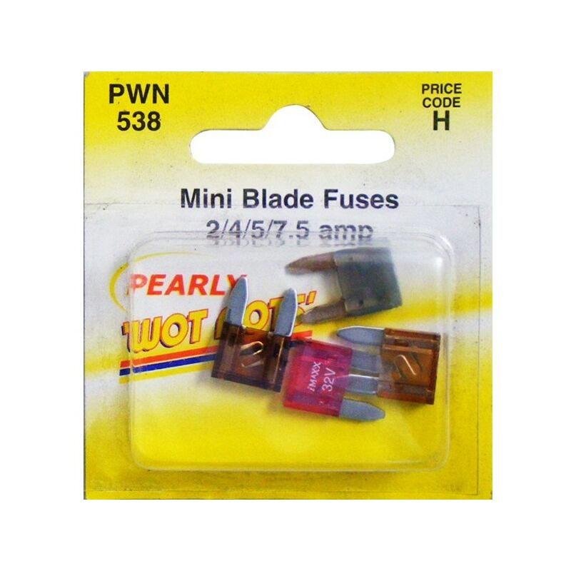 WOT-NOTS Fuses - Mini Blade - Assorted - Pack Of 4 - PWN538
