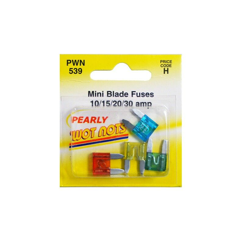 WOT-NOTS Fuses - Mini Blade - Assorted - Pack Of 4 - PWN539