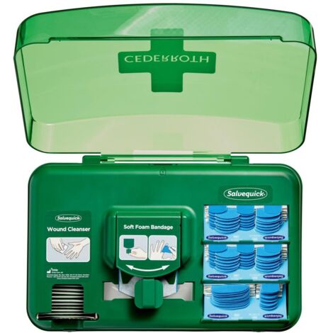 Wound Care Dispenser blue Erste Hilfe Spender CEDERROTH