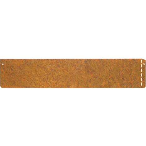 Wovar – Bordure de gazon en acier Corten 20 cm de hauteur – Longueur 95 cm – Flexible pour courbes et lignes droites – Installation facile