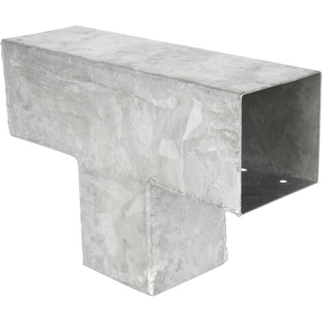 Wovar – Extension pour poteaux 9 x 9 cm en acier galvanisé – Installation rapide – 9 trous de vis pour fixation – Pour pergolas extérieures