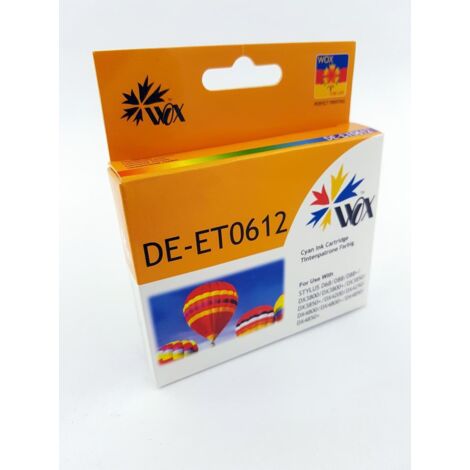 Wox Cyan EPSON T0612 Tintenpatrone Ersatz C13T06124010