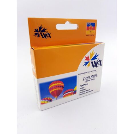 Wox Mattschwarze Canon PGI 9MB Tintenpatrone, PGI-9MBK Ersatz