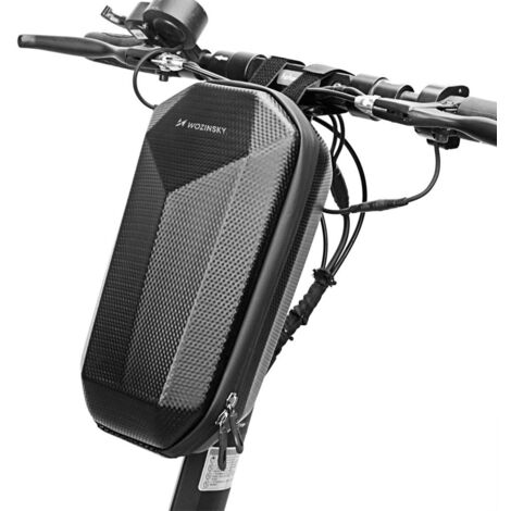 Wozinsky wasserdichte Scooter Lenkertasche 4l Lenkertasche schwarz (WSB2BK)