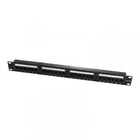 WP 19 Patch Panel Cat.6a UTP 24 RJ45 ports 1U
