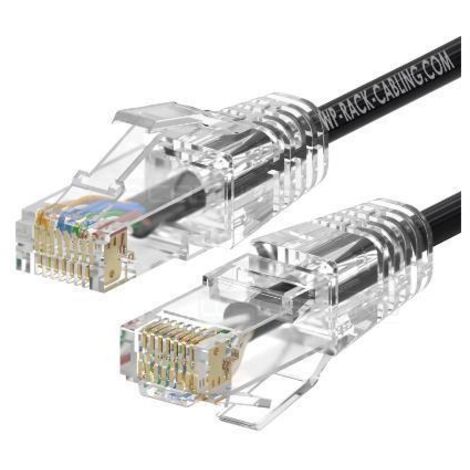 WP Europe Cavo Patch Cat.6A U/UTP Slim LSZH RJ-45 AWG28/7 500MHz 0,5M Nero