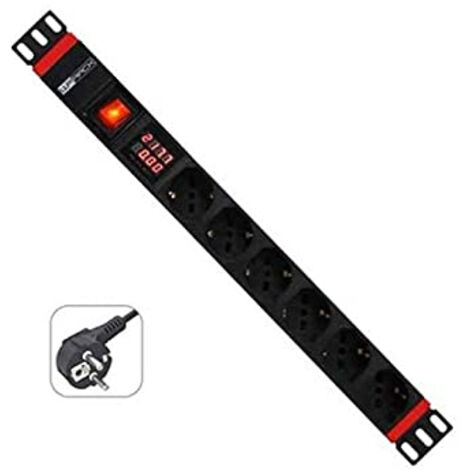 WP EUROPE MULTIPRESA 1U 6 PRESSE SCHUKO WPN-PDU-G03-06