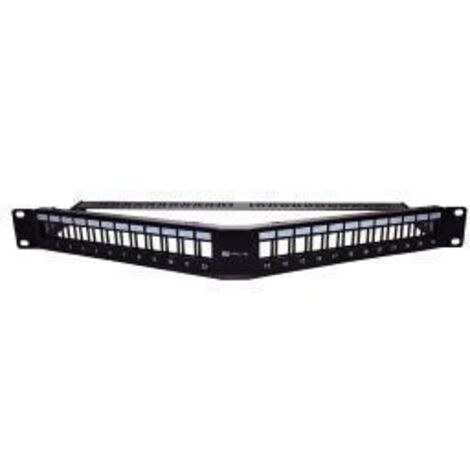 WP Europe Pannello 1U Angolare per 24 Porte RJ45 Cat.6 Nero 19″