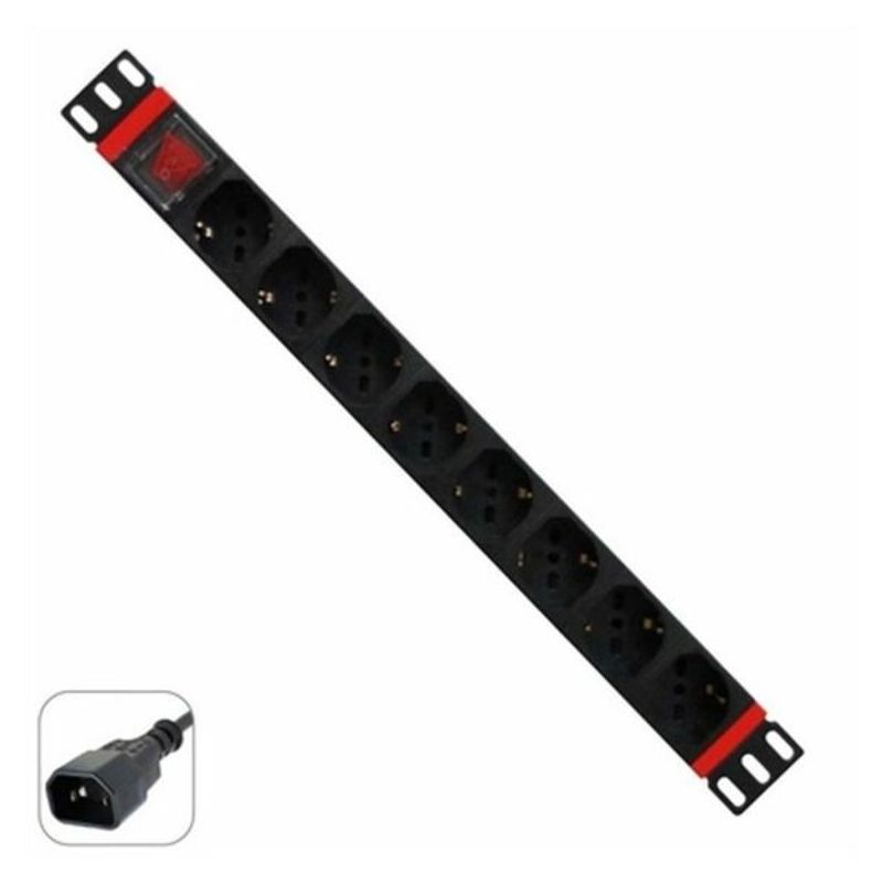 

Regleta 19' 8 Tomas Schuko con On/Off Switch N-PDU-C01-08 - WP