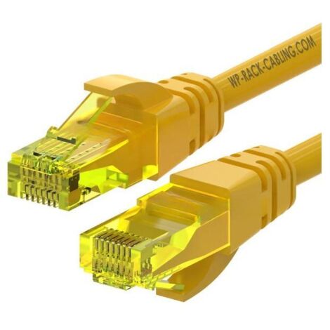 WP WPC-PAT-6AU050Y cavo di rete Giallo 5 m Cat6a U/UTP (UTP)