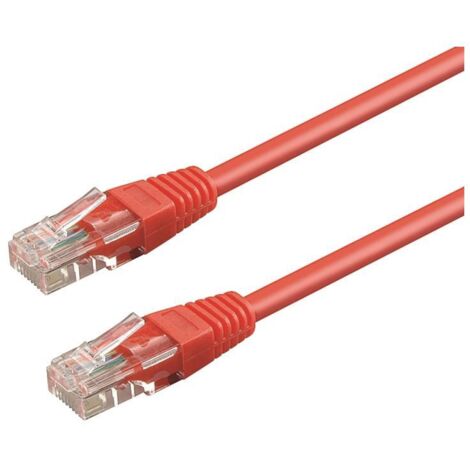 WP WPC-PAT-6U030R cavo di rete Rosso 3 m Cat6 U/UTP (UTP)