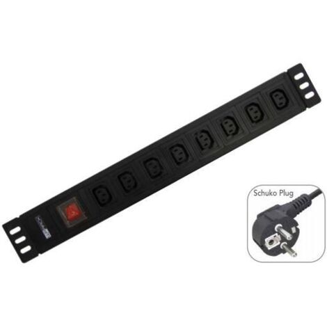 WP WPN-PDU-G05-08 multiprise 2 m 8 sortie(s) CA Noir