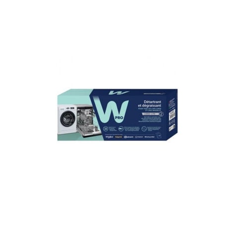 UNIVERSALE Wpro Dégraissant désincrustant pour machine à laver et lave-vaisselle 12 sachets