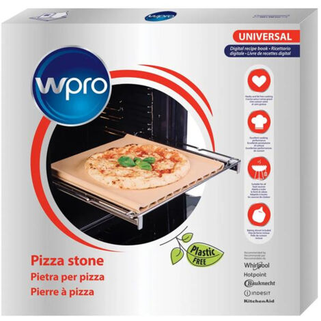 Wpro Piedra para Pizza: Contiene una bandeja de barro, una pala para hornear - Wpro