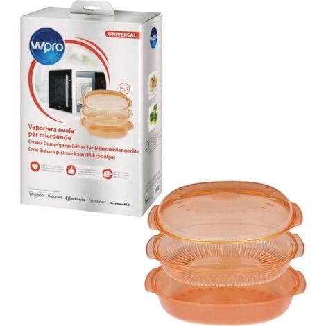 WHIRLPOOL Wpro - plat vapeur ovale - 2,5 litres - orange - 484000008885 -