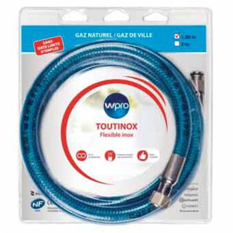 Wpro - Tuyau gaz naturel tne150 1.5m toutinox illimite 484000000332