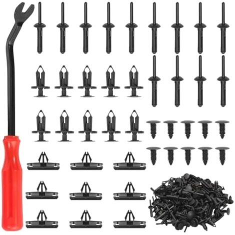 Wrangler Lot de 121 rivets de fixation en plastique pour pare-chocs de radiateur Je Wrangler 2007-2022, Grand Cherokee 2005-2010, Liberty, 2002-2010, 6030441, 6503598, 6506007AA 68039280 AA