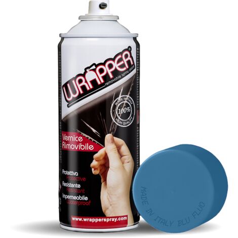 Wrapper, pellicola spray rimovibile, 400 ml - Azzurro fluo