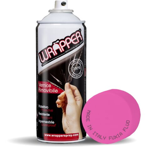 Wrapper, pellicola spray rimovibile, 400 ml - Fuxia fluo