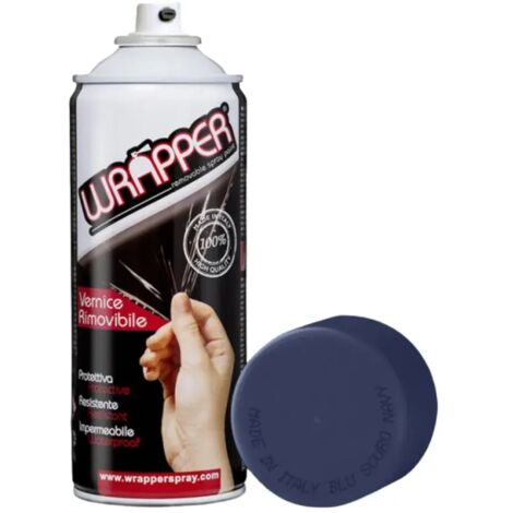 Wrapper Spray Vernice Pellicola Removibile 400ml – Vari Colori e Finiture  Blu Scuro Dark Navy