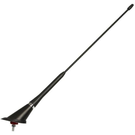 WRC Antenne de toit torsadee simple tige. 40 cm