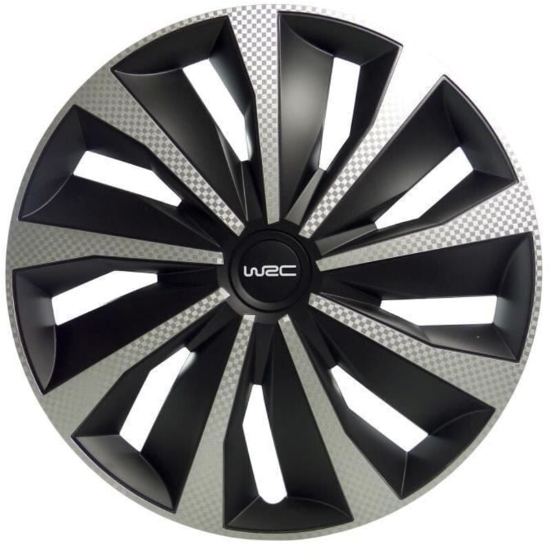 Boite 4 enjoliveurs 15 Carbon style - WRC