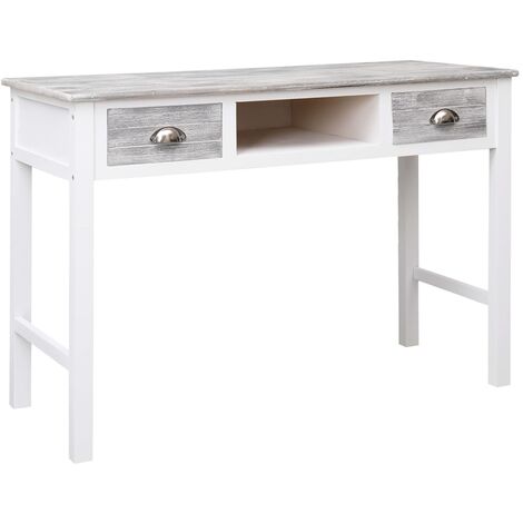 Writing Desk Grey 110x45x76 cm Wood vidaXL