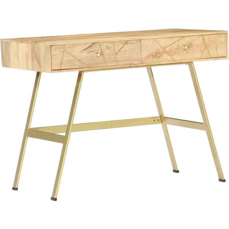 Vidaxl - Writing Desk with Drawers 100x55x75 cm Solid Mango Wood