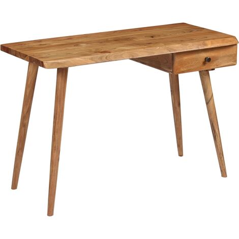 Writing Table Solid Acacia Wood 110x50x76 cm vidaXL