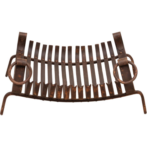Wrought iron fire pit Iron log holder Outdoor fire pit Rustic style Garden barbecue Log burner Poker 65x50x32 cm