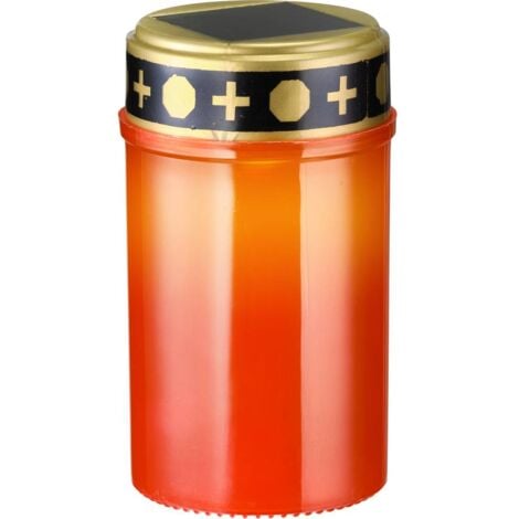 WS-SGR01 Bougie de cimetière solaire LED 0.06 W jaune rouge