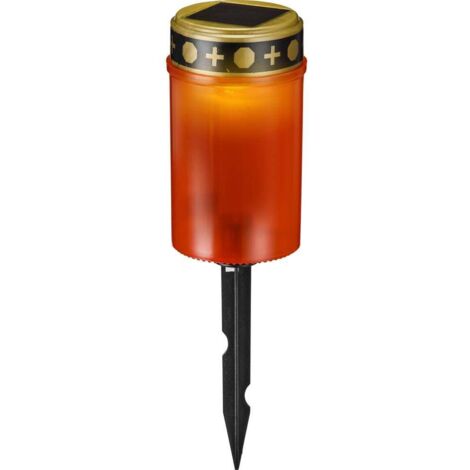 WS-SGR02 Bougie de cimetière solaire LED 0.06 W jaune rouge