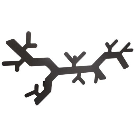 WS10 Kleiderbügel, TWIG, schwarz strukturiert