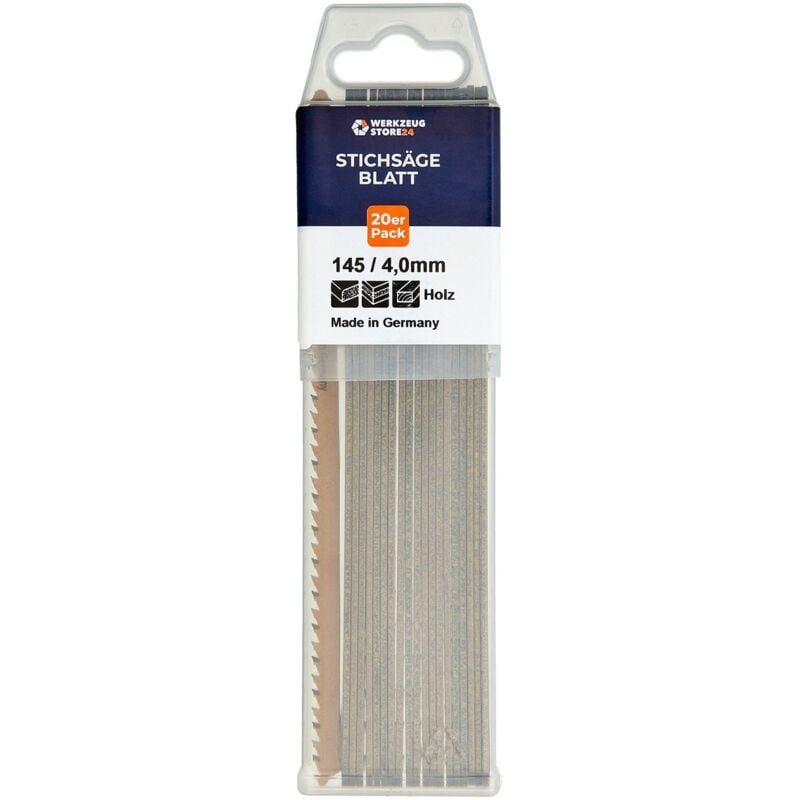 Ws24 - 20x lames de scie sauteuse cv affûtées/avec avoyage gl 170 vl 145 mm à angle droit 100019