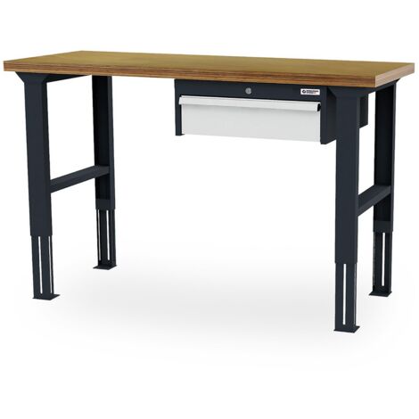 WS24 Arbeitstisch höhenverstellbar Schubladen: 1 x 150 B x T x H 1.500 x 600 x 760-1060 mm - WS24-100400