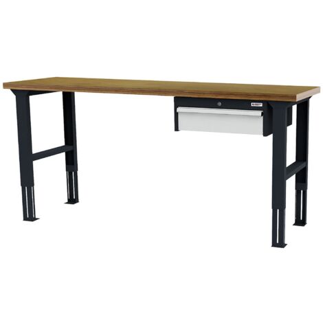 WS24 Arbeitstisch höhenverstellbar Schubladen: 1 x 150 B x T x H 2.000 x 600 x 760-1060 mm - WS24-100401