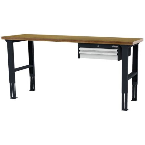 WS24 Arbeitstisch höhenverstellbar Schubladen: 1 x 50 1 x 100 B x T x H 2.000 x 600 x 760-1060 mm - WS24-100399