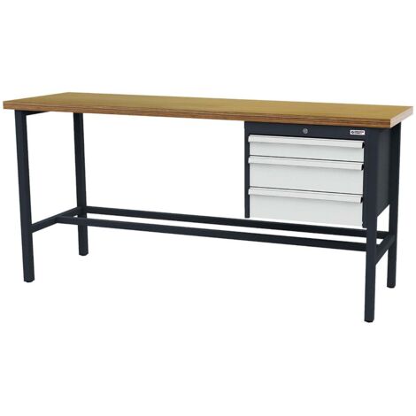 WS24 Arbeitstisch Schubladen: 1 x 100 2 x 150B x T x H 2.000 x 600 x 960 mm - WS24-100395