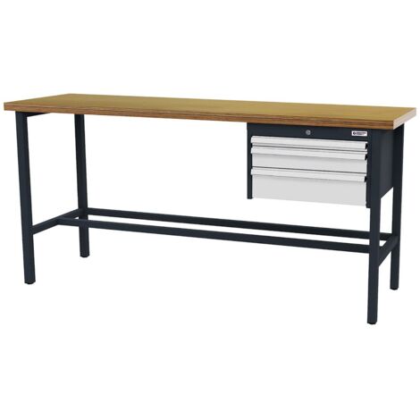 WS24 Arbeitstisch Schubladen: 1 x 50 1 x 100 1 x 150B x T x H 2.000 x 600 x 960 mm - WS24-100393