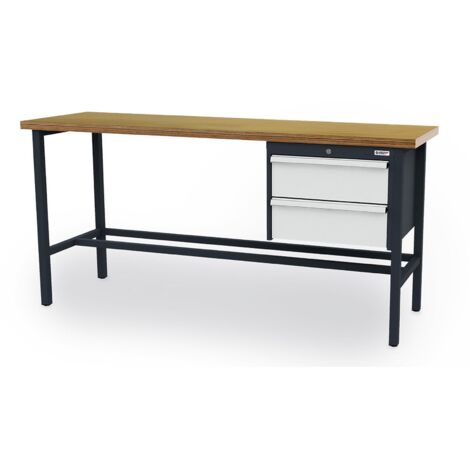 WS24 Arbeitstisch Schubladen: 2 x 200 B x T x H 2.000 x 600 x 960 mm - WS24-100397