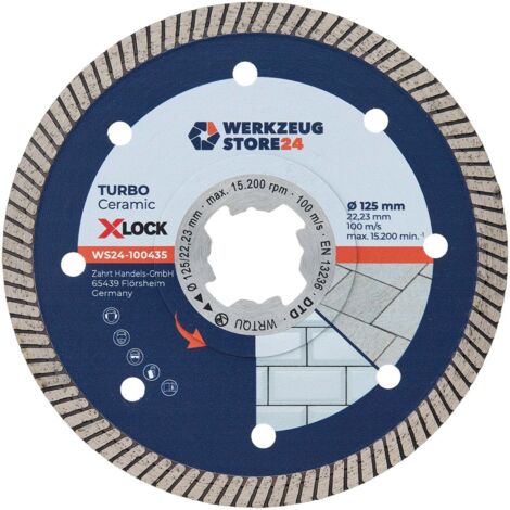 WS24 Diamanttrennscheibe X-Lock® Premium Feinsteinzeug 125 mm - WS24-100435