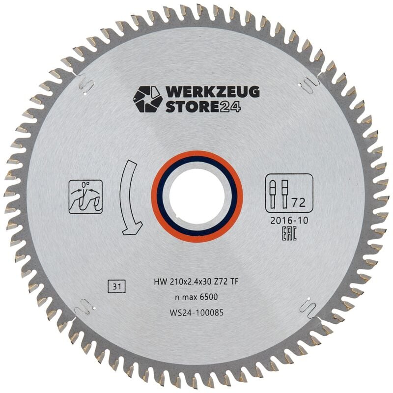 Ws24 - Lame de scie circulaire hm spezial 210 x 2,4 x 30 tf 72 100085