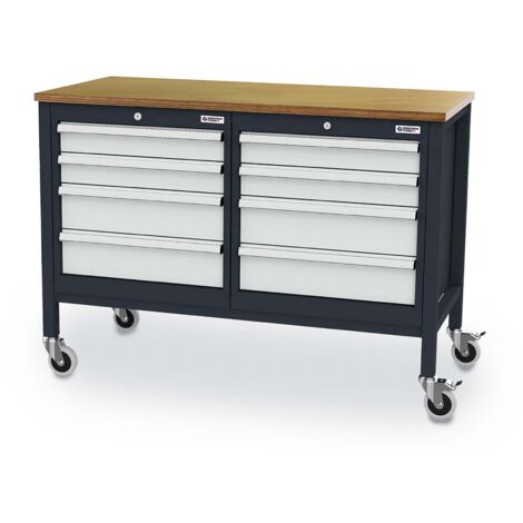 WS24 Mobile Kastenwerkbank B x T x H 1300 x 600 x 960 mm - WS24-100144