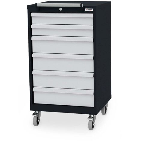 WS24 Mobiler Schubladenschrank B x T x H 600 x 575 x 1070 mm - WS24-100198