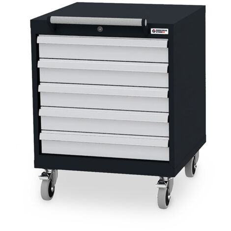 WS24 Mobiler Schubladenschrank B x T x H 600 x 575 x 790 mm - WS24-100187