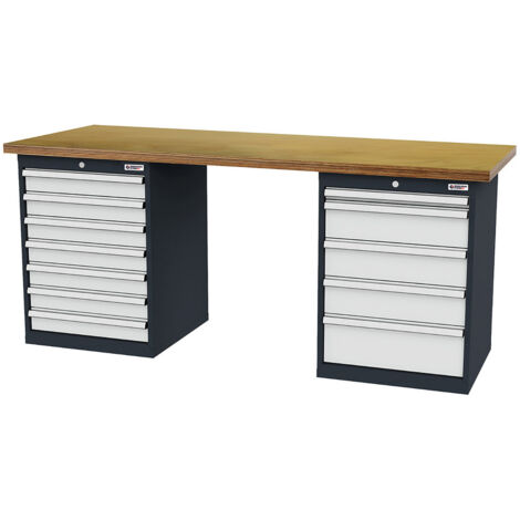 WS24 Reihenwerkbank B x T x H 2.000 x 600 x 860 mm - WS24-100148