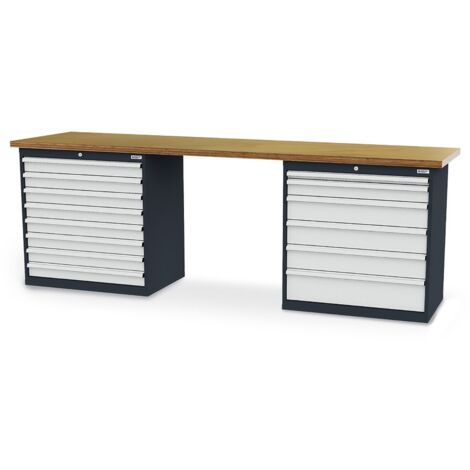WS24 Reihenwerkbank B x T x H 2.500 x 600 x 960 mm - WS24-100281