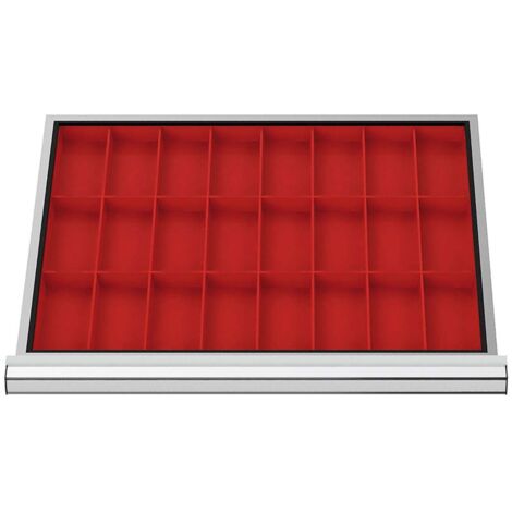 WS24 Schubladeneinteilung Kleinteilekästen BLH 100 mm Innenmaß 600 x 450 mm - WS24-100239